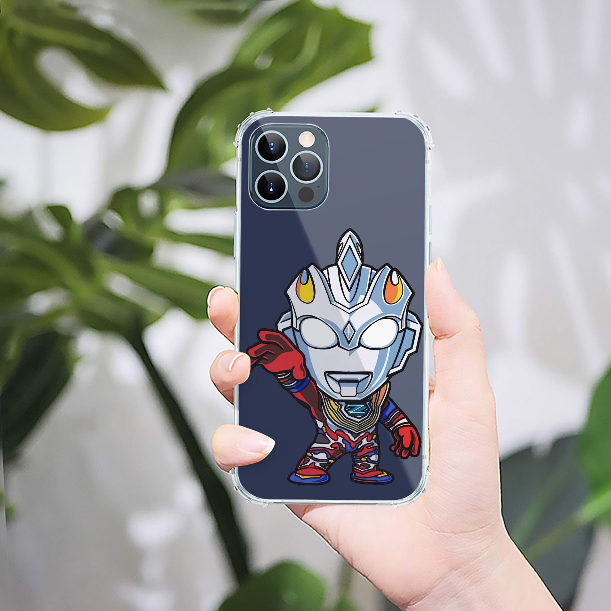 （画像用） ウルトラマン Ultraman 【iPhone 12シリーズ対応】透明スマホケース（クリアソフトケース）